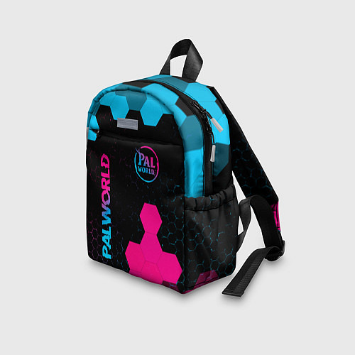 Детский рюкзак Palworld - neon gradient вертикально / 3D-принт – фото 3