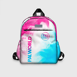 Детский рюкзак Palworld neon gradient style вертикально, цвет: 3D-принт