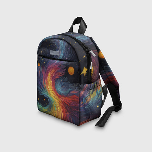 Детский рюкзак Звездный вихрь абстрактная живопись / 3D-принт – фото 3