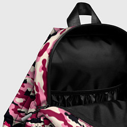 Детский рюкзак Камуфляжные розовые котики, цвет: 3D-принт — фото 2