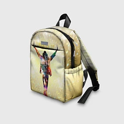 Детский рюкзак Michael Jackson THIS IS IT - с салютами на золотом, цвет: 3D-принт — фото 2