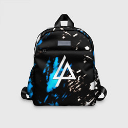 Детский рюкзак Linkin park холодные краски, цвет: 3D-принт