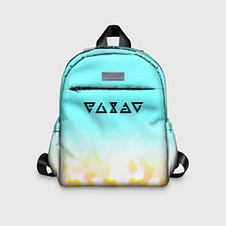 Детский рюкзак Ведьмак текстура соты, цвет: 3D-принт