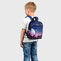 Детский рюкзак Абстрактные частицы в космосе, цвет: 3D-принт — фото 2