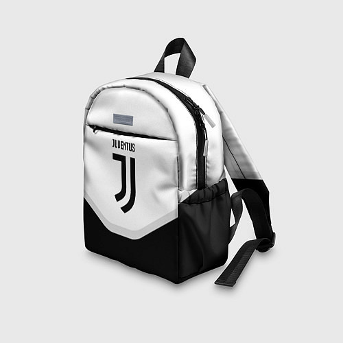 Детский рюкзак Juventus black geometry sport / 3D-принт – фото 3