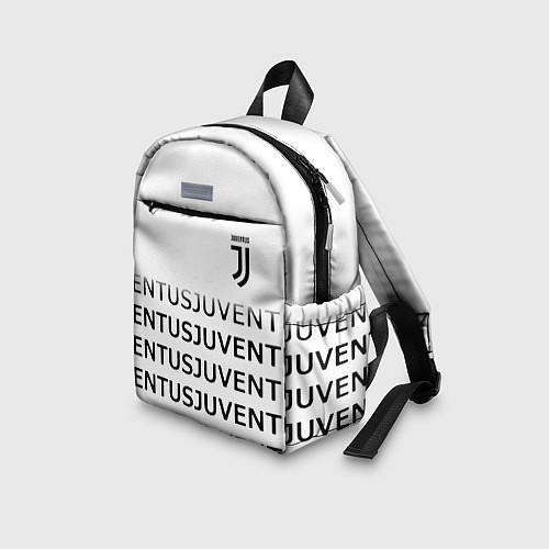 Детский рюкзак Ювентус лого паттерн спорт / 3D-принт – фото 3