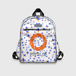 Детский рюкзак Portal logo pattern steel, цвет: 3D-принт