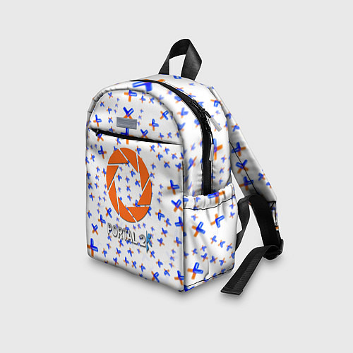 Детский рюкзак Portal logo pattern steel / 3D-принт – фото 3