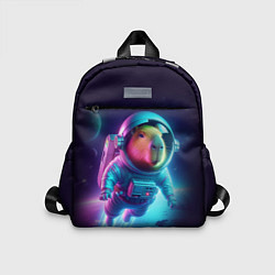 Детский рюкзак Полёт капибары в космосе - неон, цвет: 3D-принт