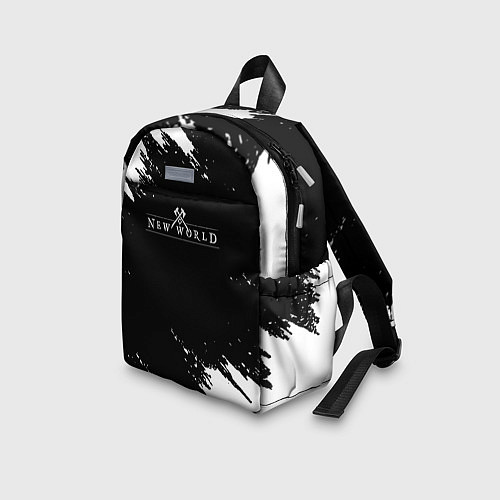 Детский рюкзак New world штрихи красок / 3D-принт – фото 3
