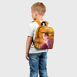 Детский рюкзак Гэн Асагири на фоне листвы из Доктора Стоуна, цвет: 3D-принт — фото 2