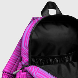 Детский рюкзак Розовые градиентные линии, цвет: 3D-принт — фото 2