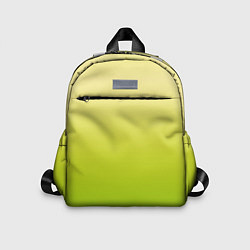 Детский рюкзак Градиент лимонный жёлто-салатовый, цвет: 3D-принт