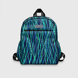 Детский рюкзак Тёмно-синий абстрактный неоновые линии