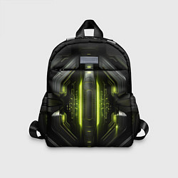 Детский рюкзак Яркая зеленая неоновая киберброня