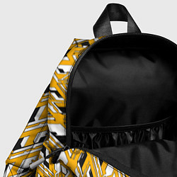 Детский рюкзак Жёлтая техно броня, цвет: 3D-принт — фото 2