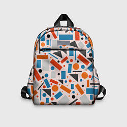 Детский рюкзак Прямоугольники и круги, цвет: 3D-принт