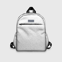 Детский рюкзак Серо-белый паттерн мелкая мозаика, цвет: 3D-принт