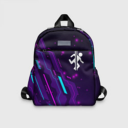 Детский рюкзак Portal neon gaming, цвет: 3D-принт