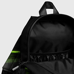 Детский рюкзак Зеленая абстрактная конструкция в стиле nvidia, цвет: 3D-принт — фото 2