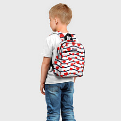 Детский рюкзак Сердца на линиях, цвет: 3D-принт — фото 2
