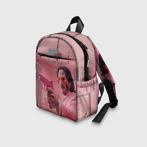 Детский рюкзак Джон Уик в розовом костюме / 3D-принт – фото 3