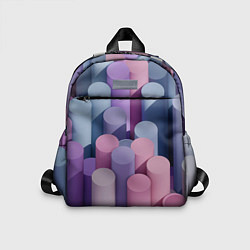 Детский рюкзак Цветные цилиндры, цвет: 3D-принт