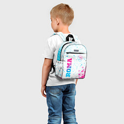 Детский рюкзак Roma neon gradient style вертикально, цвет: 3D-принт — фото 2