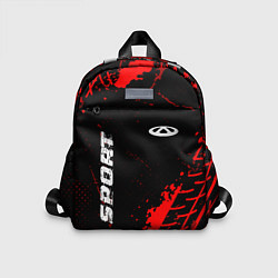 Детский рюкзак Chery red sport tires, цвет: 3D-принт
