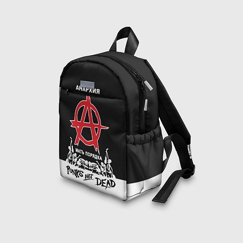 Детский рюкзак Анархия - Punks not dead / 3D-принт – фото 3