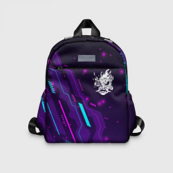 Детский рюкзак Cyberpunk 2077 neon gaming, цвет: 3D-принт