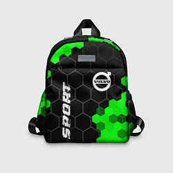 Детский рюкзак Volvo green sport hexagon, цвет: 3D-принт