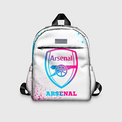 Детский рюкзак Arsenal neon gradient style, цвет: 3D-принт