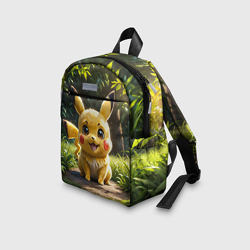 Детский рюкзак Покемон Пикачу среди зеленой травы / 3D-принт – фото 3
