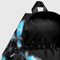 Детский рюкзак Сине чёрный тайдай, цвет: 3D-принт — фото 2