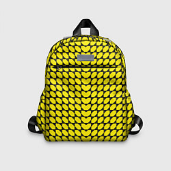 Детский рюкзак Жёлтые лепестки шестиугольники, цвет: 3D-принт