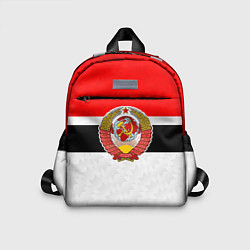 Детский рюкзак Герб СССР - ретро цвета, цвет: 3D-принт