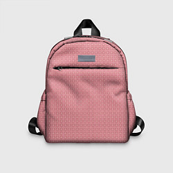 Детский рюкзак Светлый красно-розовый паттерн узоры, цвет: 3D-принт