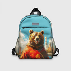 Детский рюкзак Медведь с гербом СССР, цвет: 3D-принт