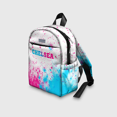 Детский рюкзак Chelsea neon gradient style посередине / 3D-принт – фото 3