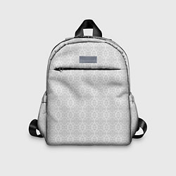 Детский рюкзак Светло-серый кружевной узор