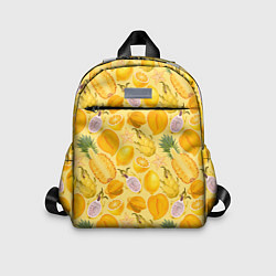 Детский рюкзак Экзотические фрукты узор, цвет: 3D-принт