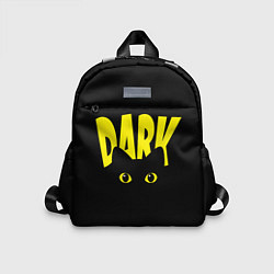 Детский рюкзак Черный кот светящиеся глаза - dark, цвет: 3D-принт