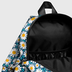 Детский рюкзак Ромашки паттерн, цвет: 3D-принт — фото 2