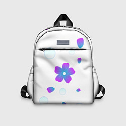 Детский рюкзак Цветочки и пузыри, цвет: 3D-принт
