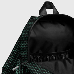 Детский рюкзак Чёрный в мелкие полоски, цвет: 3D-принт — фото 2