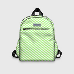 Детский рюкзак Светло-зелёный ломаные полосы