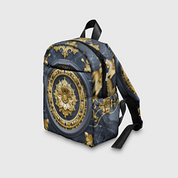 Детский рюкзак Объемные золотые классические узоры, цвет: 3D-принт — фото 2