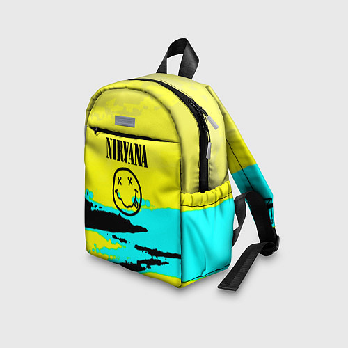 Детский рюкзак Nirvana краски кислотные / 3D-принт – фото 3