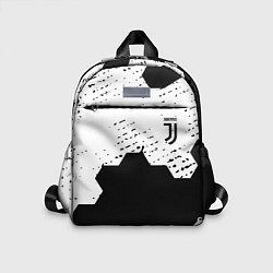 Детский рюкзак Juventus hexagon black sport, цвет: 3D-принт